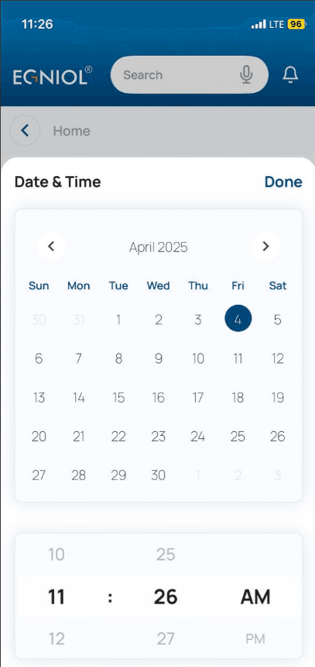 Step 3: Application screen